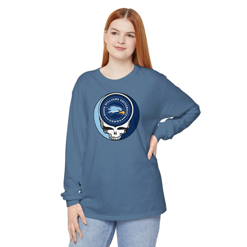 Roger Williams University Garment-Dyed Long Sleeve T-Shirt StealieShop