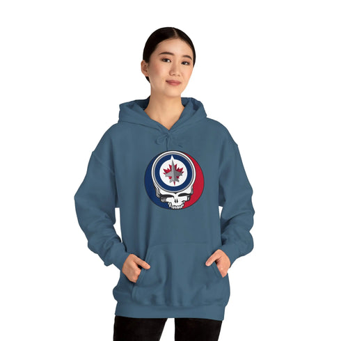 Winnepeg Jets Grateful Dead Unisex Heavy Blend Hoodie StealieShop