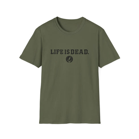 Grateful Dead - Shreddin' Jerry - Life is dead. Two-Sided Print Grateful Dead TShirt - StealieShop