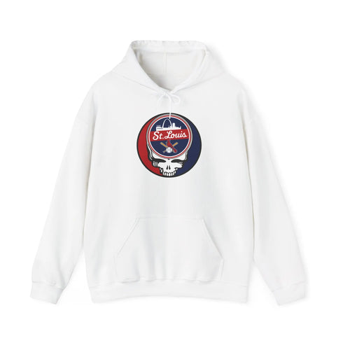 Grateful Dead - St Louis Cardinals Grateful Dead Unisex Heavy Blend Hoodie - MLB - StealieShop