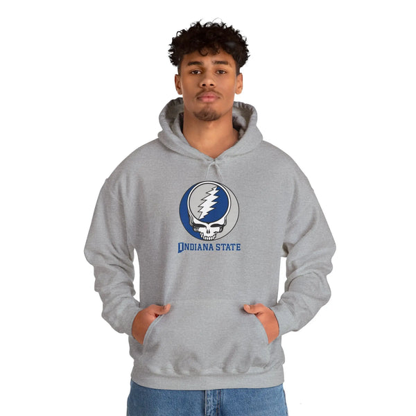 Indiana State University Grateful Dead Steal Your Face Unisex Hoodie StealieShop
