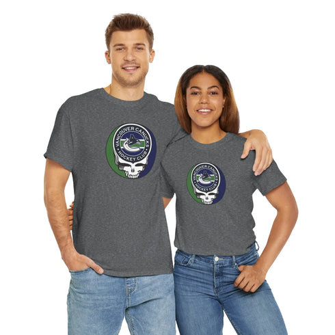 Vancouver Canucks Grateful Dead Steal Your Face T-Shirt Printify