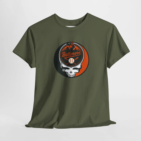 Grateful Dead - Baltimore Orioles Grateful Dead Steal Your Face T-Shirt - MLB - StealieShop