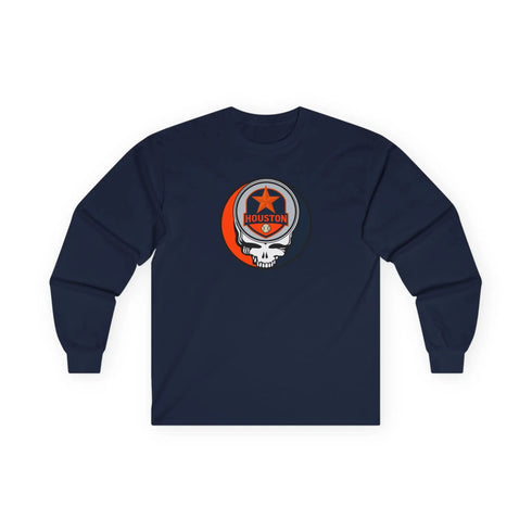 Grateful Dead - Houston Astros Classic Stealie Long Sleeve Tee - MLB - StealieShop