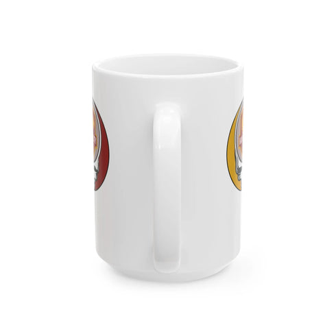 Grateful Dead - Kansas City Chiefs Stealie Ceramic Coffee Mug - NFL - StealieShop