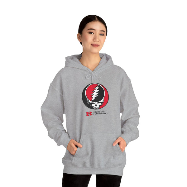 Rutgers University Grateful Dead Hoodie - Hooded Sweatshirt StealieShop