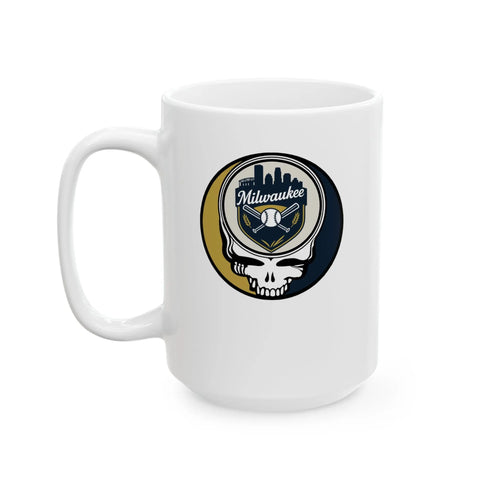 Grateful Dead - Milwaukee Brewers Stealie Ceramic Mug - MLB - StealieShop