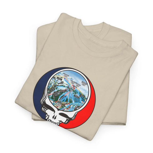 Snowmass Trail Map Stealie Grateful Dead T-Shirt
