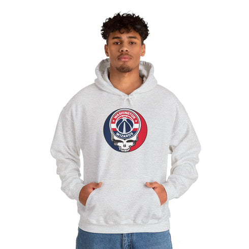 Washington Wizards Grateful Dead Steal Your Face Unisex Hoodie - NBA StealieShop