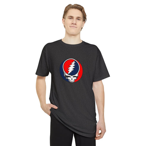 TALL - Classic Grateful Dead Stealie Unisex Long Body Urban Tee - StealieShop