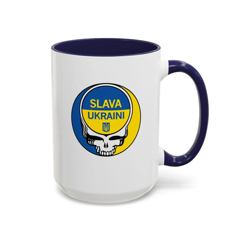Grateful Dead - Slava Ukraini Grateful Dead Stealie Coffee Mug - StealieShop