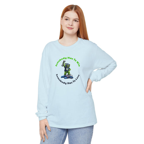 Seattle Seahawks Dancing Bears Big Game 2026 Vineyard Collection Garment-Dyed Long Sleeve Shirt