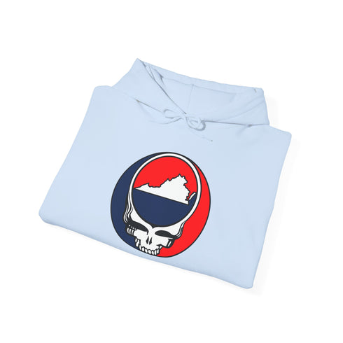 Virginia Map Stealie Unisex Heavy Blend Hoodie