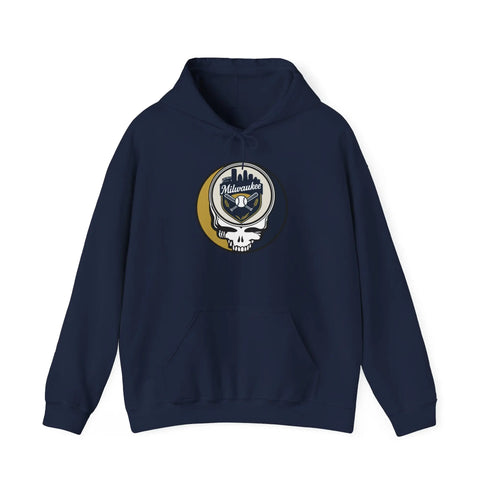 Grateful Dead - Milwaukee Brewers Grateful Dead Unisex Heavy Blend Hoodie - MLB - StealieShop