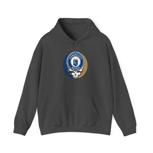 Kansas City Royals Grateful Dead Unisex Heavy Blend Hoodie - Hooded Sweatshirt - StealieShop