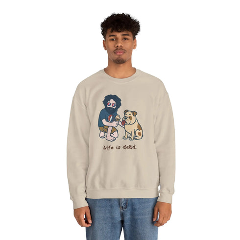 Grateful Dead - Jerry and Frank Are Sharin' | Life is dead. Crewneck Sweatshirt - StealieShop