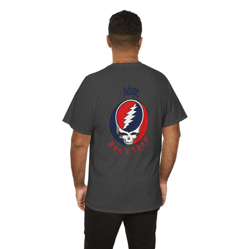 Grateful Dead - Grateful Dogs | Adopt Don't Shop Stealie Grateful Dead T-Shirt - StealieShop