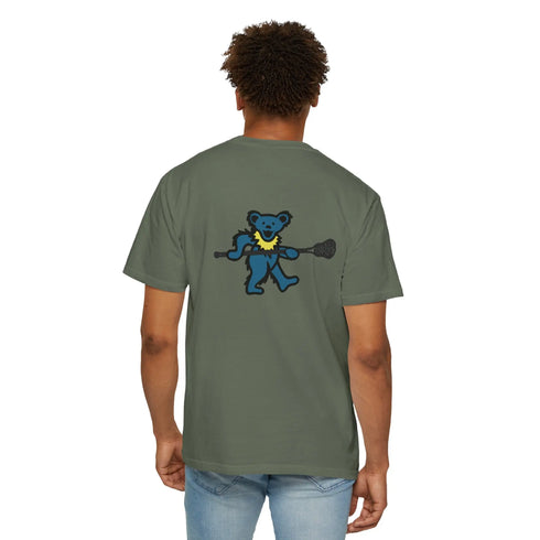 Lax Bear Unisex Garment-Dyed T-shirt - StealieShop