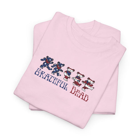 American Flag Dancing Bears Unisex Grateful Dead T-Shirt