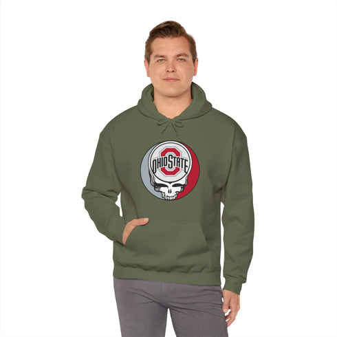Ohio State Original Stealie Grateful Dead Unisex Heavy Blend Hoodie