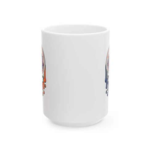 New York Mets Logo Dripping Stealie Grateful Dead Coffee Mug