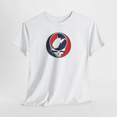West Virginia Map Stealie Grateful Dead T-Shirt