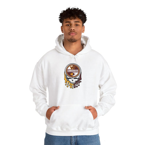 Washington Commanders Grateful Dead Hooded Sweatshirt StealieShop