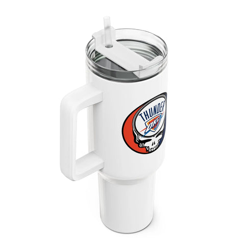 Grateful Dead - OKC Thunder Stealie "Fat Man" Tumbler, Double Insulated 40oz Travel Mug - StealieShop