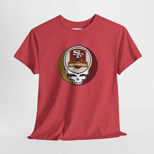 Grateful Dead - San Francisco 49ers Grateful Dead Steal Your Face T-Shirt - NFL - StealieShop
