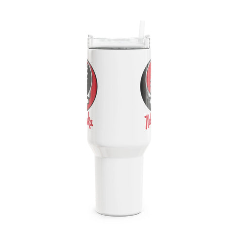 Grateful Dead - University of Nebraska Stealie "Fat Man" Tumbler, Double Insulated 40oz Travel Mug - StealieShop