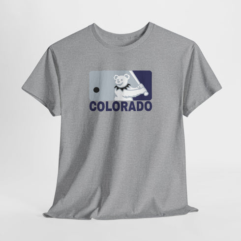 Colorado Rockies Dancing Bear MLB Logo Unisex Grateful Dead T-Shirt
