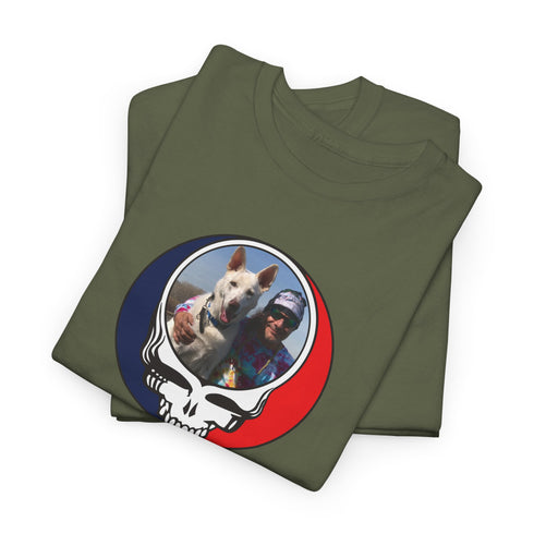 Custom Dog Stealie Grateful Dead T-Shirt