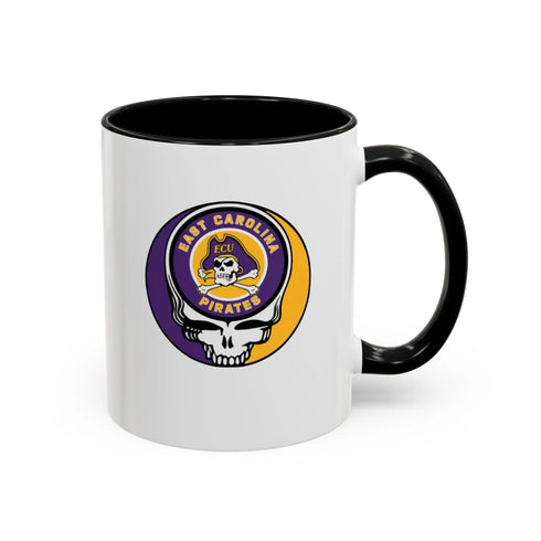 East Carolina University Pirates Grateful Dead Stealie Coffee Mug (11oz or 15oz) - StealieShop