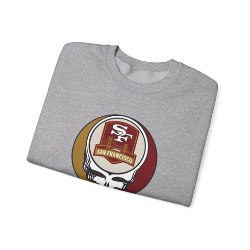 Grateful Dead - San Franisco 49ers Grateful Dead Stealie Crewneck Sweatshirt - StealieShop