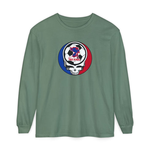DePaul Billy Blue Garment-Dyed Long Sleeve T-Shirt