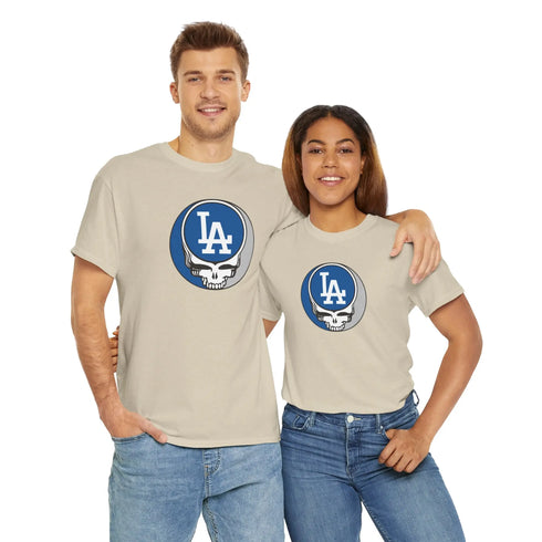 Los Angeles Dodgers Grateful Dead Steal Your Face T-Shirt StealieShop