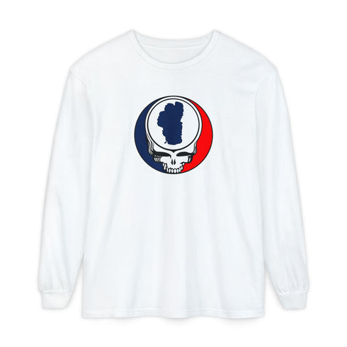 Lake Tahoe Stealie Garment-Dyed Long Sleeve T-Shirt