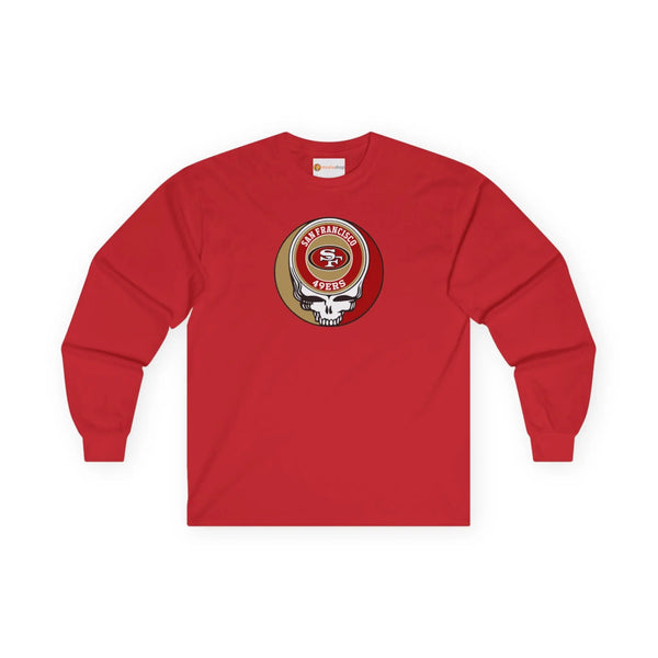 San Francisco 49ers Grateful Dead Long Sleeve Tee StealieShop