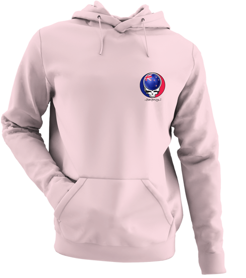 New Zealand FIFA World Cup - Premium Grateful Dead Left Chest Hoodie - Light Pink - 4