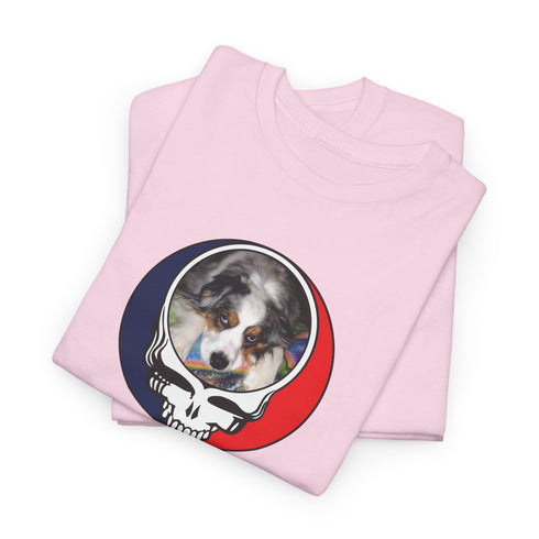 Custom Dog Stealie Unisex Grateful Dead T-Shirt (139)