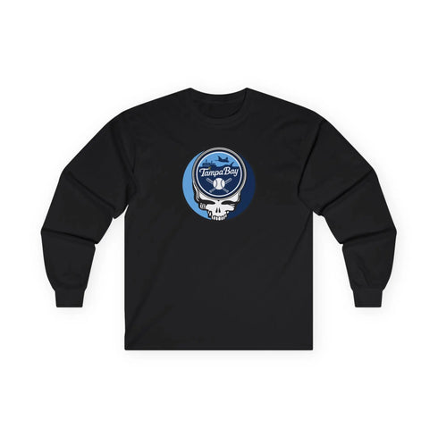 Grateful Dead - Tampa Bay Rays Classic Stealie Long Sleeve Tee - MLB - StealieShop