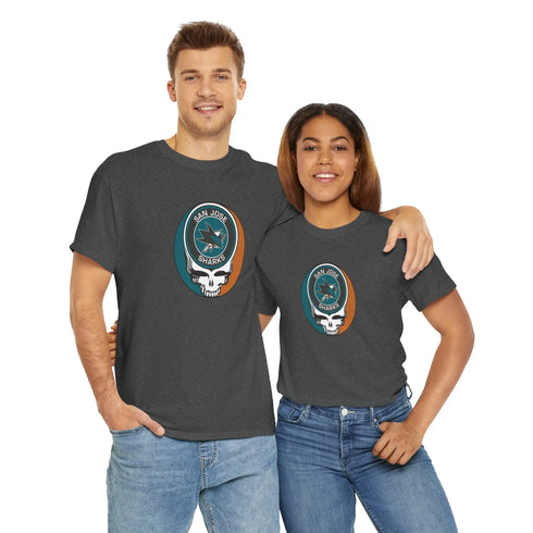 San Jose Sharks Grateful Dead Steal Your Face T-Shirt - NHL - StealieShop