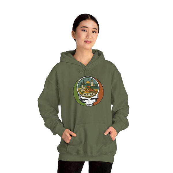 Maine State Stealie Unisex Heavy Blend Hoodie