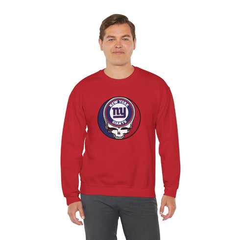 Grateful Dead - New York Giants Grateful Dead Stealie Crewneck Sweatshirt - StealieShop