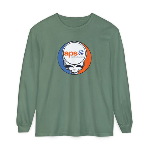 Custom APS Stealie Garment-Dyed Long Sleeve T-Shirt