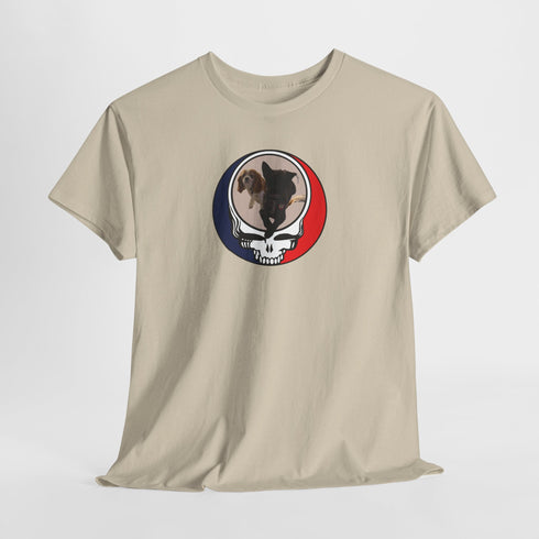 Custom Dog Stealie Unisex Grateful Dead T-Shirt (108)