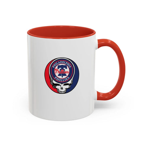 Philadelphia Phillies Grateful Dead Stealie Coffee Mug (11oz or 15oz) - StealieShop