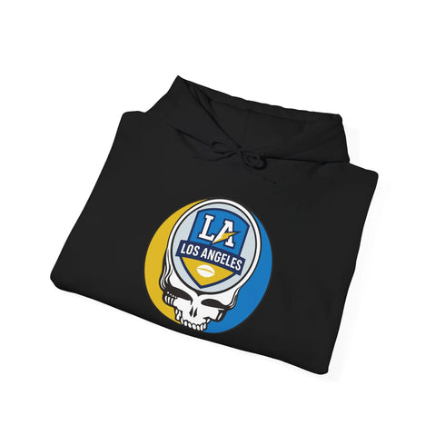 Grateful Dead - Los Angeles Chargers Stealie Grateful Dead Hooded Sweatshirt - NFL - StealieShop