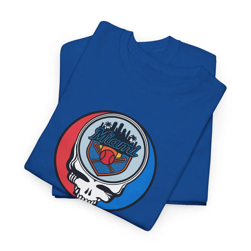 Grateful Dead - Miami Marlins Classic Stealie T Shirt - MLB - StealieShop