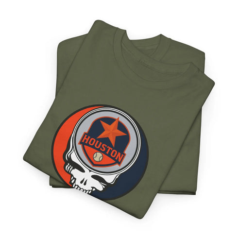 Grateful Dead - Houston Astros Grateful Dead Steal Your Face T-Shirt - MLB - Athletics - St Louis - StealieShop